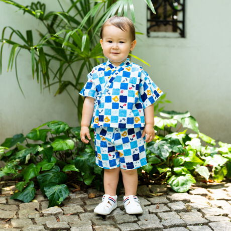 美品 ミキハウス ホットビスケッツ甚平120 見る 