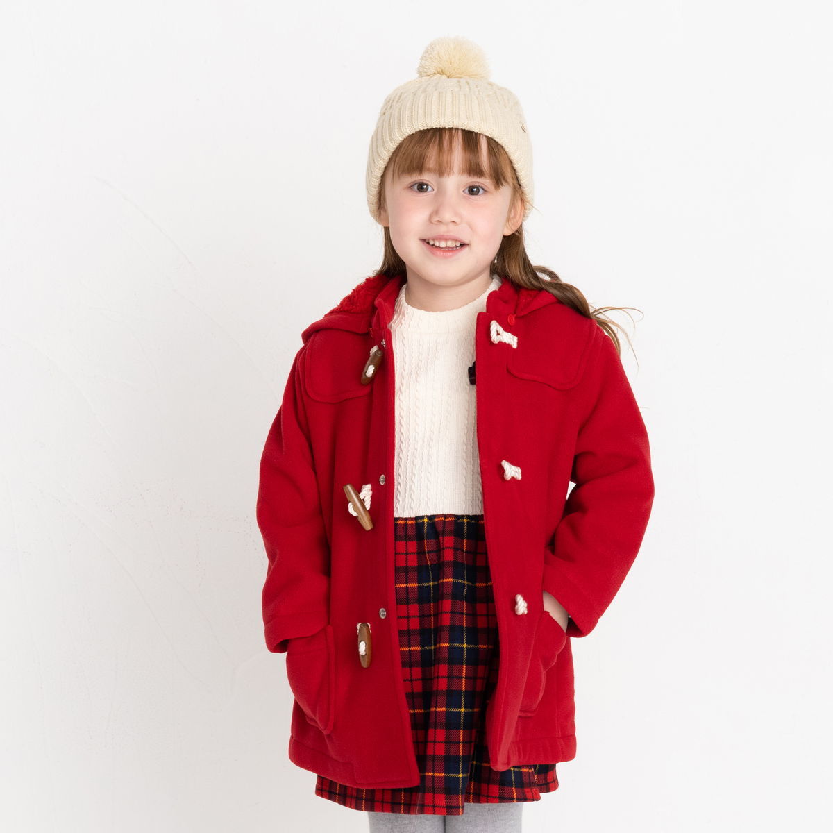 80/90cm] ダッフルコート（くまみみ付） | ミキハウス