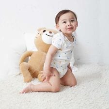 ミキハウス ホットビスケッツ(MIKIHOUSE HOT BISCUITS)のロンパース肌着（フライス / 半袖 / どうぶつ・星・マリン / 男の子）