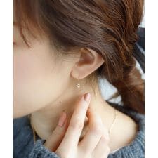 ビジューボールのフックピアス