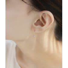 ビジューボールのフックピアス