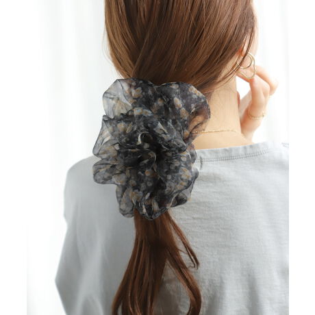 オーガンジーの花柄シュシュ L アネモネ Anemone Th ファッション通販 マルイウェブチャネル