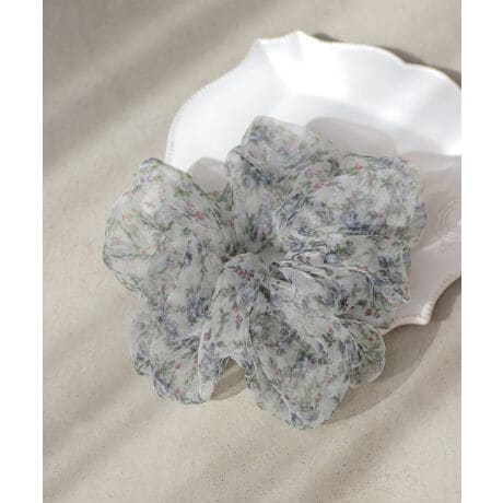 オーガンジーの花柄シュシュ L アネモネ Anemone Th ファッション通販 マルイウェブチャネル