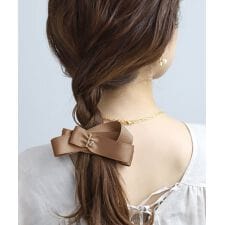 アネモネ(ANEMONE)のメタルポイントのリボンバナナクリップ