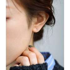 3粒ビジューピアス[K10]