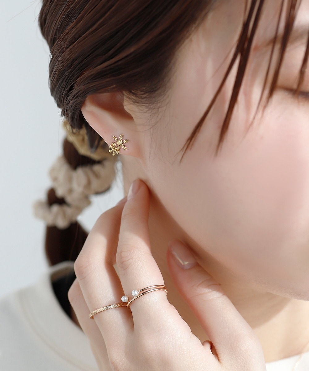 ANEMONE アネモネ　ミニフープピアス［K10］ ANEMONE ピアス ミニフープピアス「K10」 レディース : ZOZOTOWN