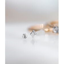 ビジュー×ダイヤピアス[2ペアセット]