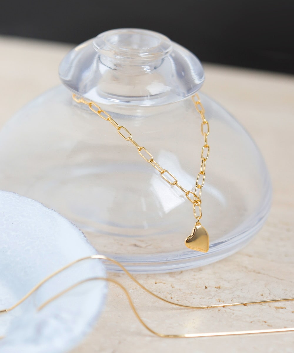 メタルハートブレスレット