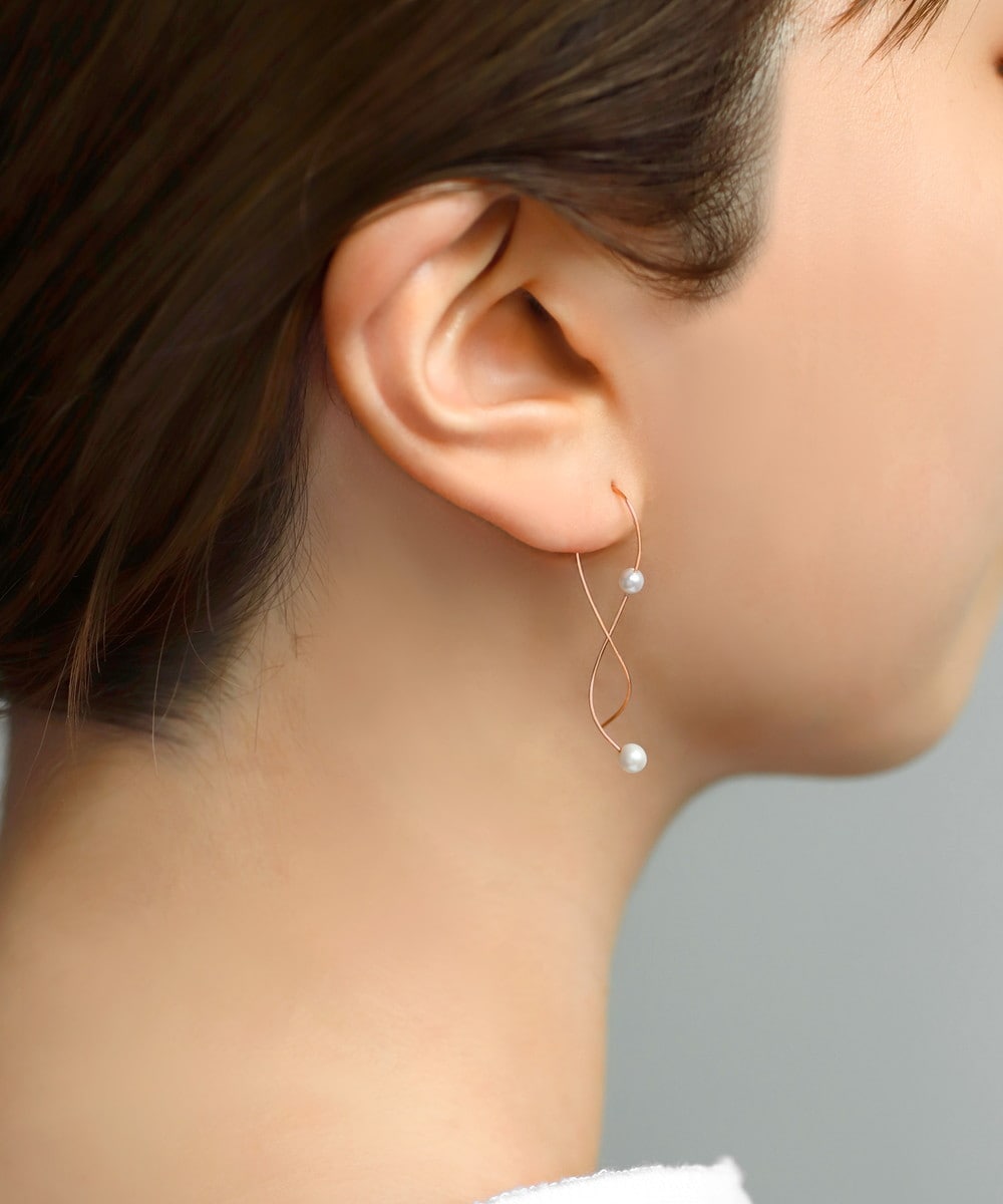 アネモネ(pearl　ピアス)新品 アネモネ スノードロップ ピアス - パールホワイト – melmomilk design