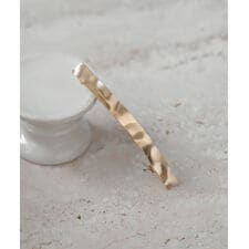 クラフト調マットメタルスリムバレッタ