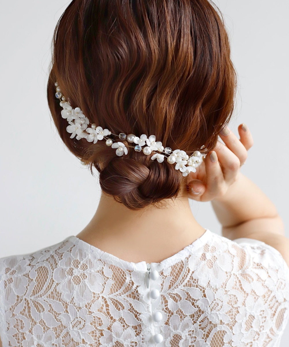 メタルフラワー×パールバインヘッドドレス | アネモネ(ANEMONE