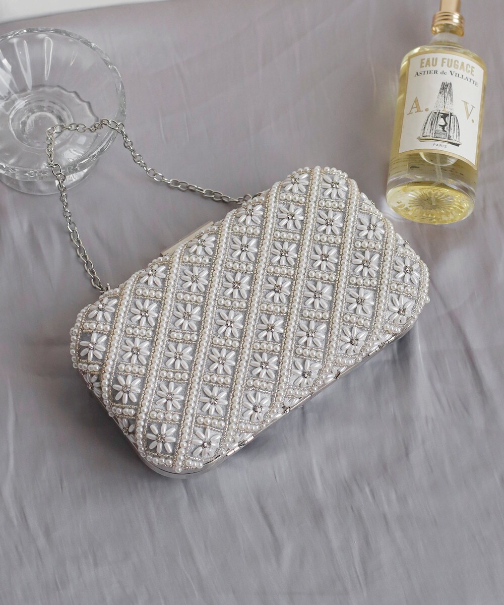 フラワービーズ刺しゅう3WAYパーティーバッグ[バンケット] | アネモネ