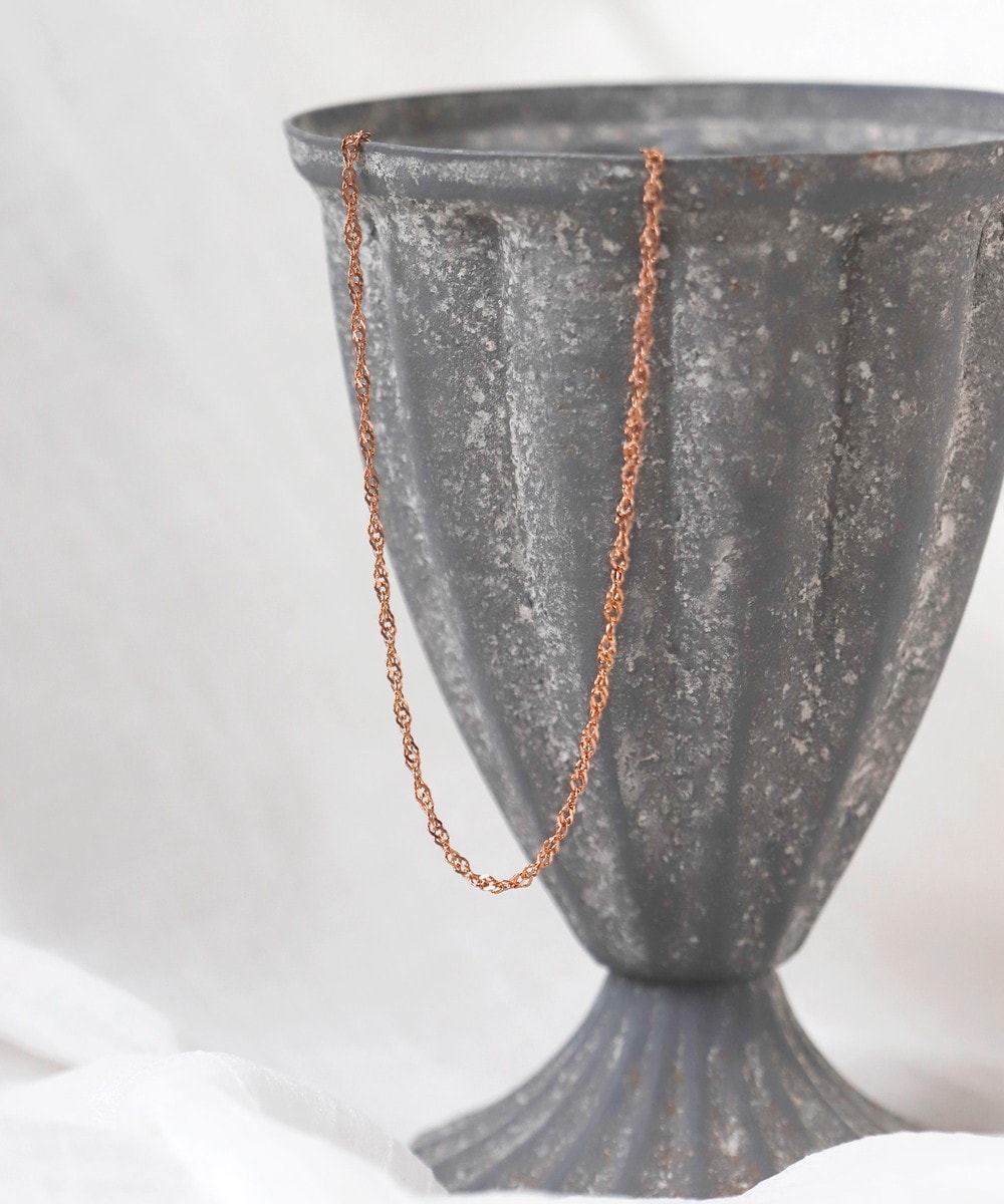 【ステンレス】ツイストチェーンネックレス