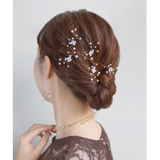 パール×フラワーバインヘッドドレス