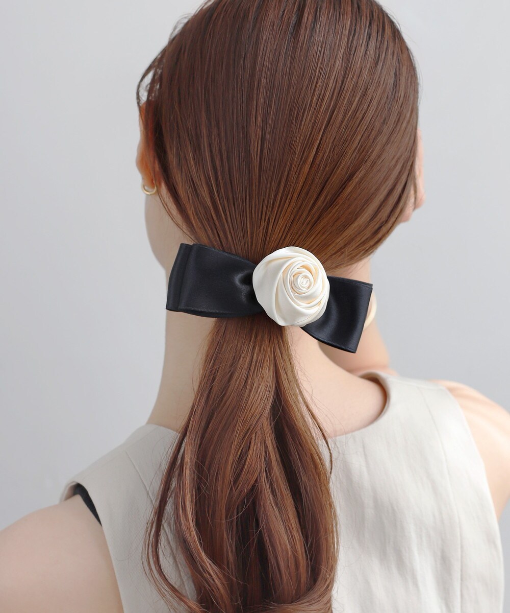 ハンドメイドリボンおまとめ品　インテリア　ヘアバレッタ　ローズリボン 1008A24D0054_l_a001.jpg