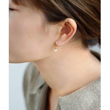 パールフープピアス