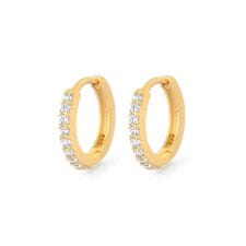 ビジューフープピアス[silver925]