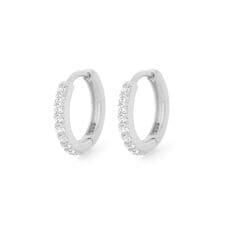 ビジューフープピアス[silver925]