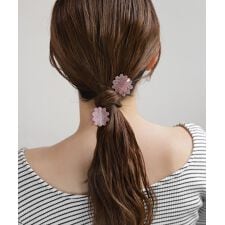 ラメフラワーミニバンス[2個セット]