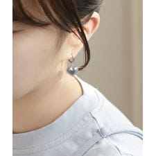 【ステンレス】ハートフープピアス