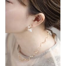 パールフープピアス