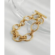 【ステンレス】コンビチェーンマンテルブレスレット