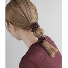 レザー調スリムシュシュ[2本セット]