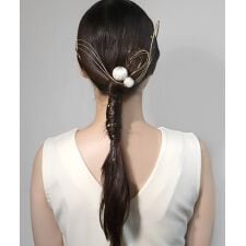 ホイルフレーク付き水引×和玉Uピンセット