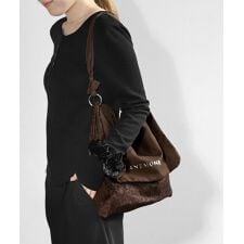 アネモネ(ANEMONE)のスエード調×アニマル柄ショルダーバッグ