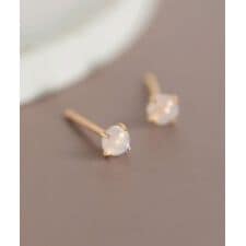 天然石ピアス[K10]