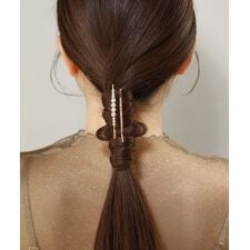 パール×ビジューヘアピン[2本セット]