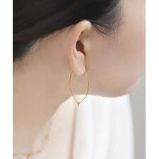 【ステンレス】ニュアンスフープピアス