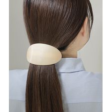 オーバルプレートバレッタ