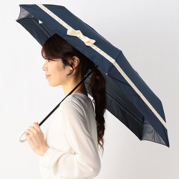 日傘（折りたたみ3つ折り/晴雨兼用/楽々開閉）【遮光&UV遮蔽率99%以上
