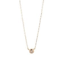ダイヤモンドネックレス[ベゼル・0.04ct]