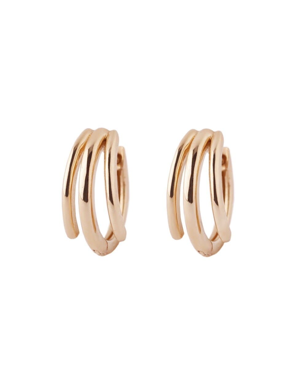 SIENA ROSE　ダイヤラインフープピアス SIENA ROSE】ダイヤラインフープピアス｜SANPO ONLINE(サンポーオンライン)