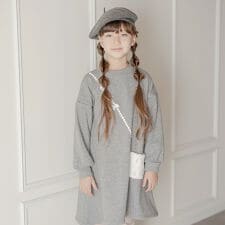 裏起毛ポシェットワンピース