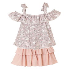 キャサリンコテージ(Catherine Cottage)のオフショルリボンスイムウェア