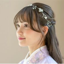 ホワイトフラワーヘッドピース