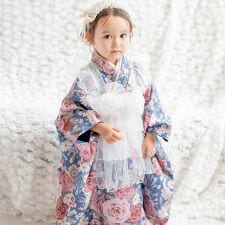 キャサリンコテージ(Catherine Cottage)のチュールフリルエプロン+着物ワンピースセット