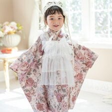 キャサリンコテージ(Catherine Cottage)のチュールフリルエプロン+着物ワンピースセット