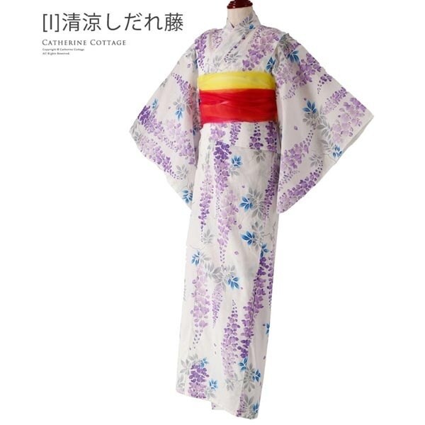 着物・浴衣・和小物 Catherine Cottage 140 Catherine Cottage 浴衣 2WAYセパレート浴衣セット キッズ 子供