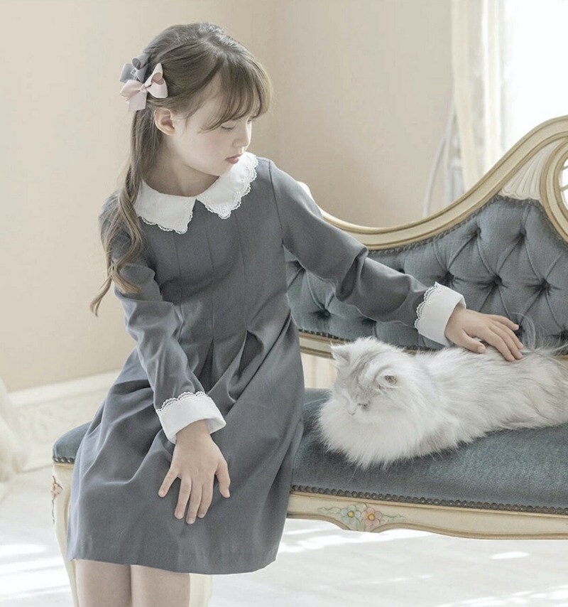 スカラップレース白襟ワンピース | キャサリンコテージ(Catherine