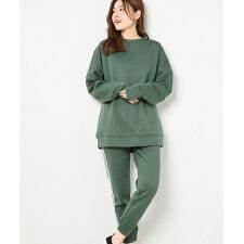 裏起毛ラインパンツセットアップ