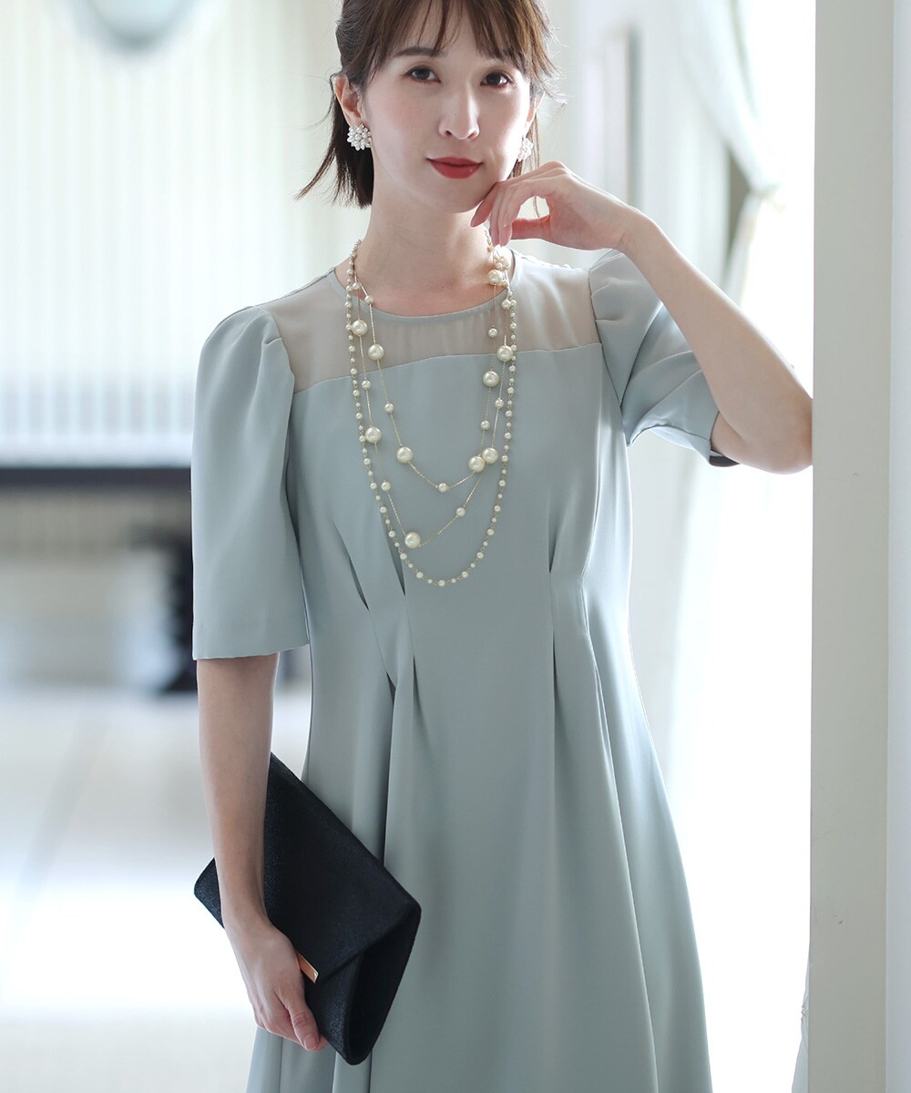 22a W新作 送料無料 パフスリーブフォーマルワンピース ワンピース Wiltzgroup Com