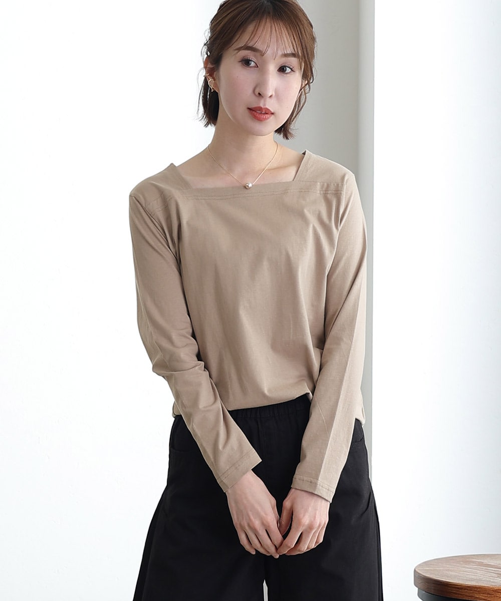 nagonstans スクエアスリーブ P.O/プルオーバー　美品 コットンスクエアネックプルオーバー | プールヴー(PourVous) | マルイ