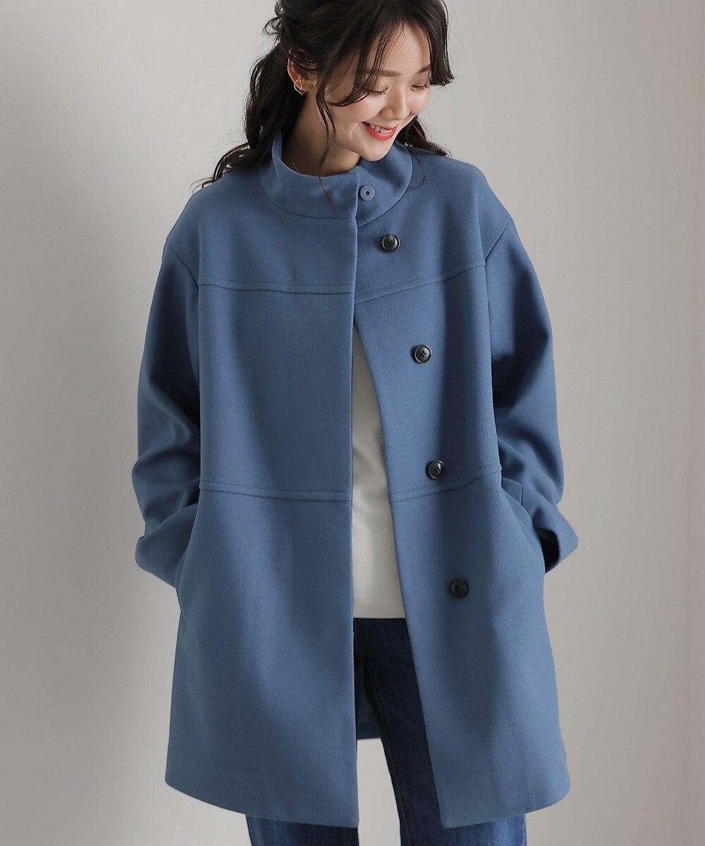 フェイクウールスタンドカラーコート | プールヴー(PourVous) | マルイ