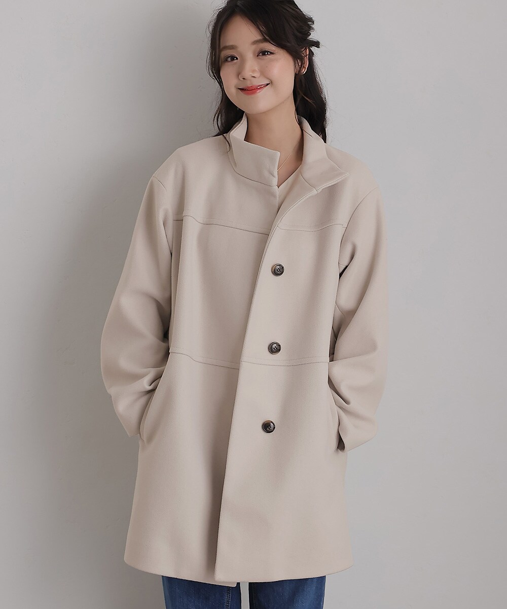 フェイクウールスタンドカラーコート | プールヴー(PourVous) | マルイ