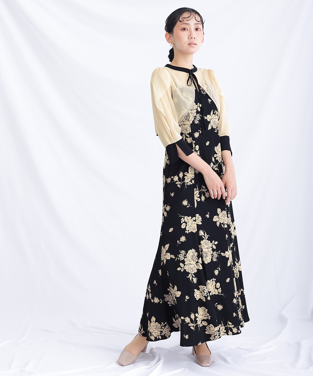 【美品】atlo 2WAY 細見え　ショート丈トップス　ドレス　ブラック 2WAYショート丈トップスドレス｜PourVous