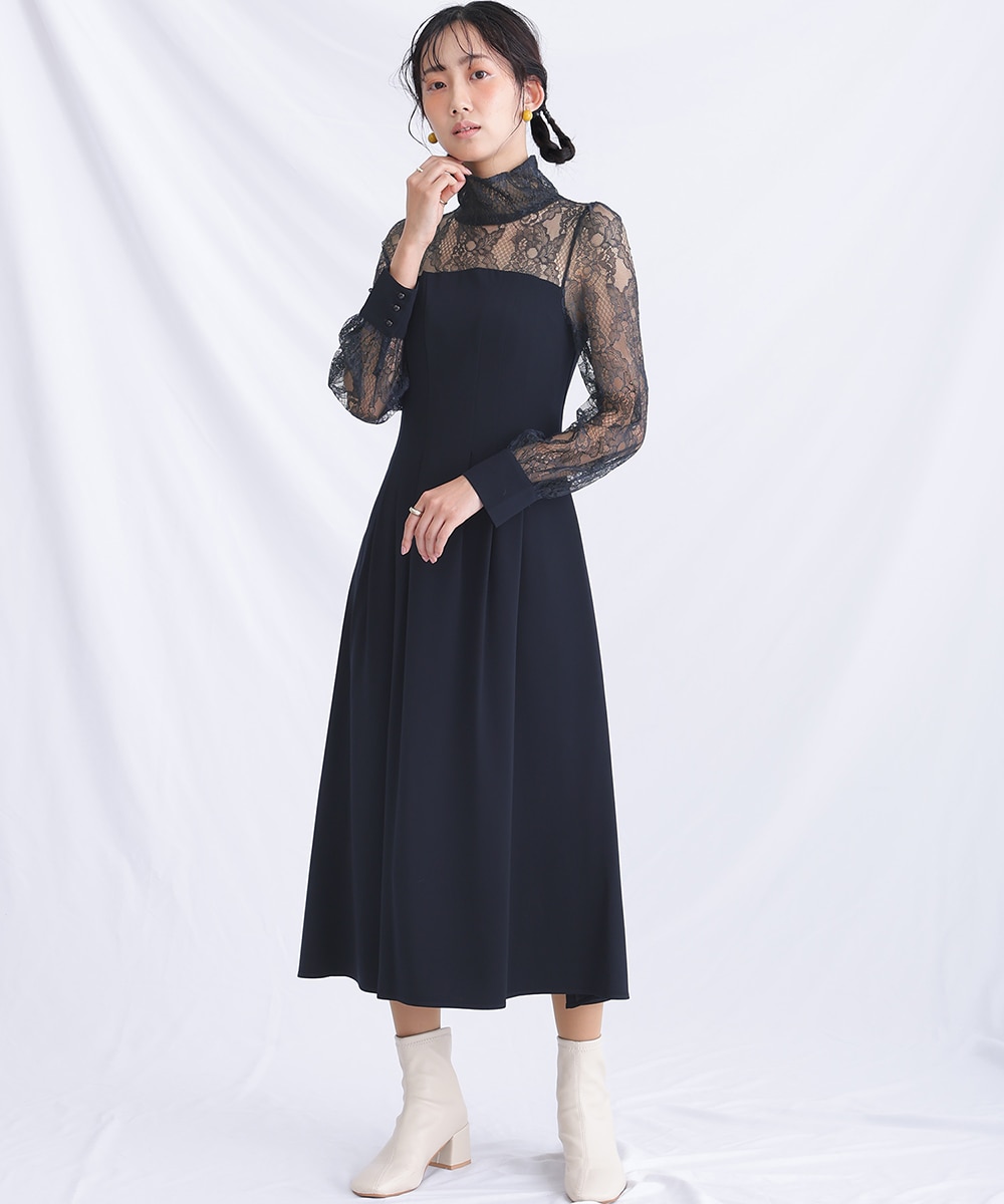 【美品】atlo 2WAY 細見え　ショート丈トップス　ドレス　ブラック 2WAYショート丈トップスドレス｜PourVous